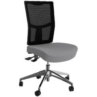 OLG URBAN TASK CHAIR ALLOY BASE MESH BACK AND MOTION FELT FABRIC SEAT ASH GREY