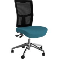 OLG URBAN TASK CHAIR ALLOY BASE MESH BACK AND MOTION FELT FABRIC SEAT ICE BLUE