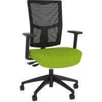 OLG URBAN TASK CHAIR NYLON BASE WITH ARMS MESH BACK AND MOTION FELT FABRIC SEAT AVOCADO GREEN