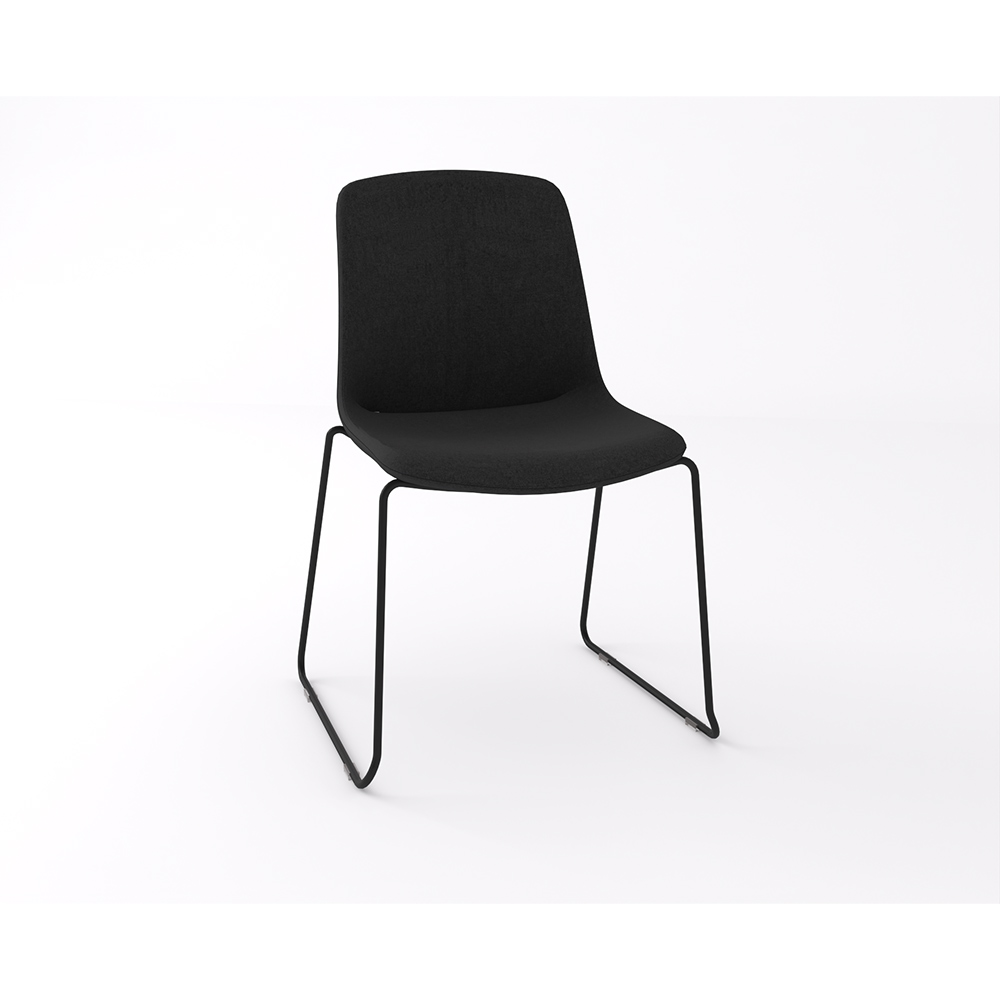 OLG VISTA GLIDE CHAIR FULLY UPHOLSTERED BLACK