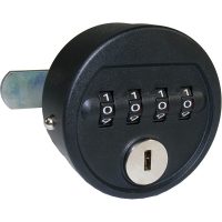 STEELCO CM-17 ROUND COMBINATION LOCKER PADLOCK BLACK