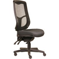 DAL ERGOSELECT SWIFT ERGONOMIC CHAIR HIGH MESH BACK 3 LEVER SEAT SLIDE BLACK NYLON BASE