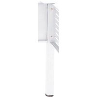RAPID SPAN CORNER WORKSTATION SQUARE POLE WHITE SATIN