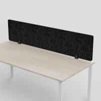 SANA ALTITUDE ABOVE DESK SCREEN 12MM THICK 1500 X 600MM SHADOW