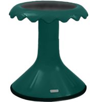 VISIONCHART EDUCATION SUNFLOWER STOOL 370MM HIGH LAKE GREEN