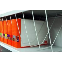 STEELCO TAMBOUR CABINET CLIP UNDER SHELF WIRE RACK 1200MM WHITE