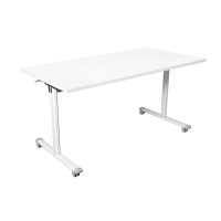 PIVOT WHITE FLIP TOP TABLE 1500 X 750MM WHITE TOP