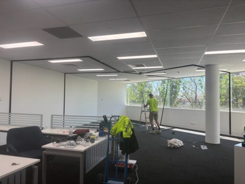 Intesols-Offices-WIP-Glass-Panel-Installation
